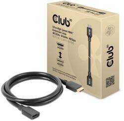 Club 3D 216033 Ultra High Speed HDMI Extension Cable 4K120Hz 8K60Hz 48Gbps M/F 1m Black, Kábel