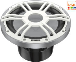 Hertz HMS 10 S4-LD-SW Vízálló hajós/motor/powersport 25cm-es LED-es mélynyomó fehér színben (8018823139519)