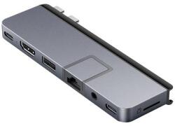 HYPER Usb-C® Dokkoló Állomás Hyperdrive Duo Pro 7-In-2 Usb-C Hub Alkalmas (Márka): Apple, Univerzálny Beépített Kártyaolvasóval, Usb-C® Tápellátás