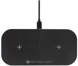 Our Pure Planet Incarcator OUR PURE PLANET 15W Dual Wireless Charging Pad (9360069000160)