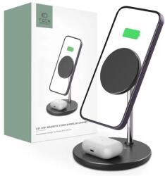 Tech-Protect QI15W-A21 2in1 MagSafe QI stație de încărcare wireless negru (127800) t127800 (t127800)
