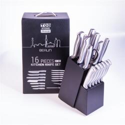 TOO KT-389 BERLIN, 16 db-os, Rozsdamentes acél, Késkészlet (KT-389)