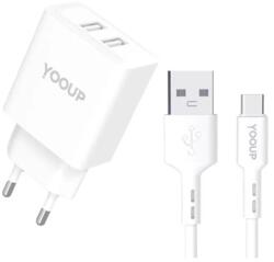 YOOUP NC76-B ALIMENTARE REȚEA 12W DUPLA USB-A (NC76-B)