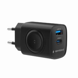 Gembird 2-in-1 20W Apple Watch + încărcător rapid pentru telefon Negru (TA-UC-PDQCW20-01-BK)