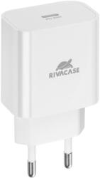 RIVACASE PS4101 W00 EU Încărcător de perete 20W PD 3.0/ 1 USB-C Alb (4260709013183)