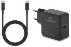 BLUESTORK Încărcător de rețea Bluestork - PW-BS-65-GAN-C (USB-C, 65W, cablu de 1, 8 m, încărcare rapidă, negru) (PW-BS-65-GAN-C)