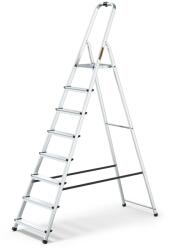 IRIS TOOLS HL-800-8S 8 (7+1) călcat aluminiu scară pliabil 125 kg capacitate de incarcare (HL-800-8S)