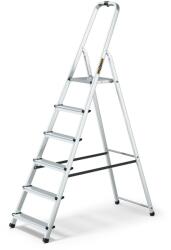 IRIS TOOLS HL-600-6S 6 (5+1) călcat aluminiu scară pliabil 125 kg capacitate de incarcare (HL-600-6S)