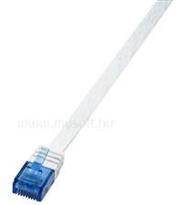 LogiLink Patch kábel SlimLine, lapos, Cat. 6, U/UTP, fehér, 0, 25 m (LOGILINK_CF2011U) (LOGILINK_CF2011U)