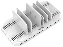Unitek Y-2190 töltőállomás különféle eszközökhöz 10xusb 160w, Unitek, fehér (AL3645391LV-BG-001V)