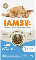 Iams 2x7, 5kg IAMS Advanced Nutrition Grain Free tengeri hal száraz macskatáp