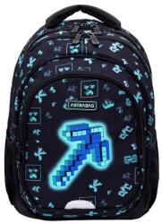 Astra Dark Pixel ergonomikus iskolatáska, hátizsák - 2 rekeszes - 42 cm (502025015) (A502025015)
