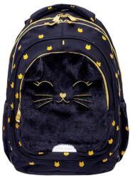Astra Fluffy Kitty ergonomikus iskolatáska, hátizsák - 2 rekeszes - Black (502025021) (A502025021)