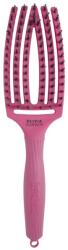 Olivia Garden Perie de par cu peri de mistret+nailon Finger Combo Hot Pink Medium (5414343012005)