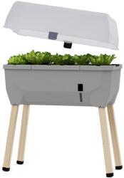 Gusta Garden SAMMY SALAD önitatsó virágláda fedővel, világosszürke (GG-100A10)