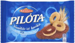 Győri Pilóta Vaníliás karika tejcsokis 150g