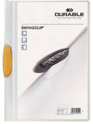 DURABLE Gyorsfűző, klipes, A4, DURABLE Swingclip® 30, sárga (DB226004)