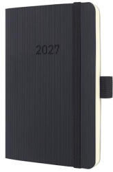 Sigel Naptár, A6, heti, 2027, puha borító, SIGEL Conceptum, fekete (SIC2623) (SIC2623)