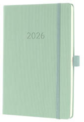 Sigel Naptár, A5, heti, 2026, kemény borító, SIGEL Conceptum, mentazöld (SIC2672)