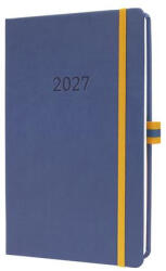 Sigel Naptár, A5, heti, 2027, kemény borító, SIGEL Linescape, kék-sárga (SIL2602) (SIL2602)