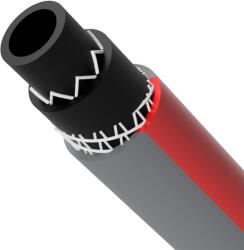  vartco víztömlő 3/4" 20m 6rétegű szürke/bordó professional plus