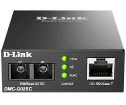 D-Link Convertor Media DLink DMC-G02SC 1GB, RJ45 - SFP (DMC-G02SC/E)