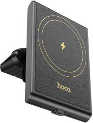 hoco. HW19 Precious Car MagSafe încărcător wireless 15W pentru grila de ventilație negru