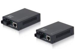 LevelOne Convertor Media Level One FVT-1102 100MB, 1310/1550nm, Single-Mode, 20km, RJ45 - SC, 2 bucati (FVT-2202)
