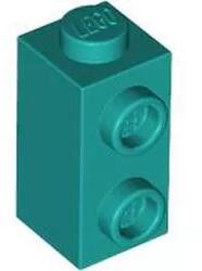 LEGO® 32952c39 - LEGO sötét türkiz kocka 1 x 1 x 1 2/3 méretű 1 oldalán 2 bütyökkel (32952c39)