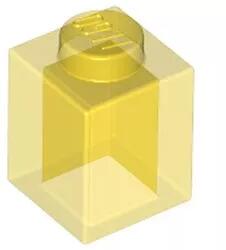 LEGO® 3005c19 - LEGO átlátszó sárga kocka 1 x 1 méretű (3005c19)