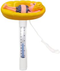  Medence hőmérő, gumicsónak csajszival figura (AS-140502)
