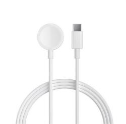 DEVIA KINTONE töltőkábel Type-C (wireless, mágneses, gyorstöltő, 100cm, Apple Watch töltő) FEHÉR EA399 (EA399)