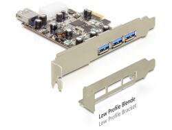 Delock PCI Expressz kártya 3 x külső + 1 x belső USB 3.0