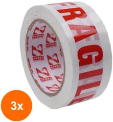 Z-tools Set 3 x Banda Scotch, Fragil, 48 mm x 50 m (LIZ-3xZLN-ZTS5452)
