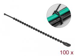 Delock Újrahasználható kötöző Hx 100 x Sz 2, 4 mm 100 db. Fekete