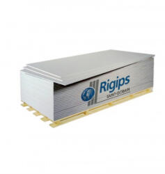 Rigips Standard normál gipszkarton lap szürke RS 12, 5x1200x2000mm 2, 4m2 120tábla/raklap 5200608701 (5200608701)