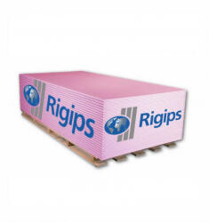 Rigips tűzgátló gipszkarton üvegszál erősítés PRO RF DF 12, 5x1200x2000 mm rózsaszín 488499, 52004884 (5200488499)