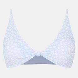 Jack Wills Women's Knot Front Crop Top Bikini - Blue Ditsy