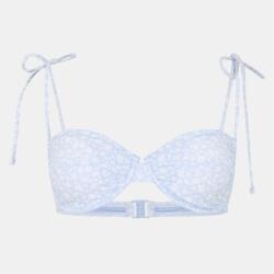Jack Wills Women's Lettuce Edge Balconette Bikini - Blue Ditsy