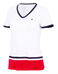 Fila T-Shirt Elisabeth White/Fila Red Női póló S