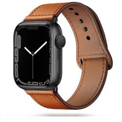 Tech-Protect Leatherfit szíj Apple Watch 4/5/6/7/8/9/SE (38/40/41 mm) - barna