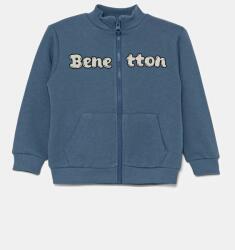 Benetton gyerek melegítőfelső pamutból nyomott mintás, 3J70G503M - kék 90