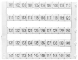 IMO sorkapocs jelölő címke 101-150 fehér 5x5 mm MT5-101-150 (MT5-101-150)