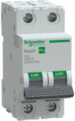 Schneider Electric EASY9 PRO EZ9F27232 Kismegszakító 2P, 32A, B karakterisztika, 6 kA (EZ9F27232)