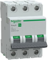 Schneider Electric EASY9 PRO EZ9F57306 Kismegszakító 3P, 6A, C karakterisztika, 6 kA (EZ9F57306)