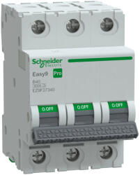 Schneider Electric EASY9 PRO EZ9F27340 Kismegszakító 3P, 40A, B karakterisztika, 6 kA (EZ9F27340)