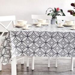 Pucioasa Fata de masa teflonata din bumbac, 160x320cm, model geometric cu cercuri Fata de masa