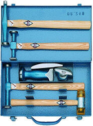 Picard Trusa de tinichigerie cu ciocane si stecluri de finisat, 7 piese, Picard 249, 0024900 (0024900) Trusa unelte