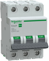 Schneider Electric EASY9 PRO EZ9F57363 Kismegszakító 3P, 63A, C karakterisztika, 6 kA (EZ9F57363)