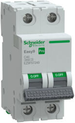 Schneider Electric EASY9 PRO EZ9F57240 Kismegszakító 2P, 40A, C karakterisztika, 6 kA (EZ9F57240)